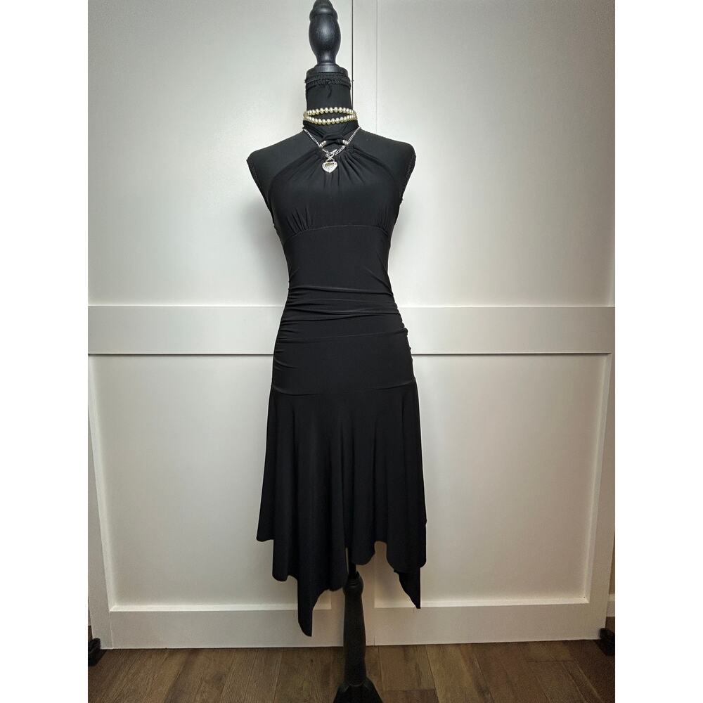 Y2K Indie Sleaze Dark Fairy Asymmetrical Hem Halter Dress MOCA Size M Going Out